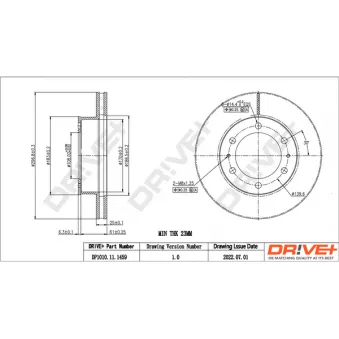 Jeu de 2 disques de frein avant Dr!ve+ DP1010.11.1459