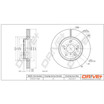 Jeu de 2 disques de frein avant Dr!ve+ DP1010.11.1666