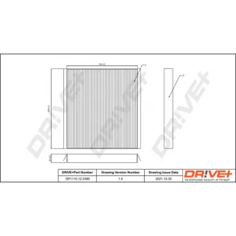 Filtre, air de l'habitacle Dr!ve+
