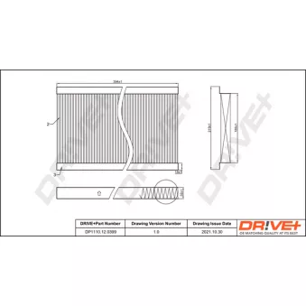Filtre, air de l'habitacle Dr!ve+