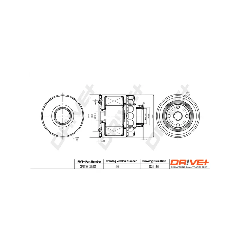 Filtre à carburant Dr!ve+ DP1110.13.0209