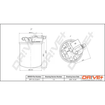 Filtre à carburant Dr!ve+ DP1110.13.0311