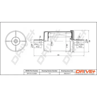 Filtre à carburant Dr!ve+ DP1110.13.0320