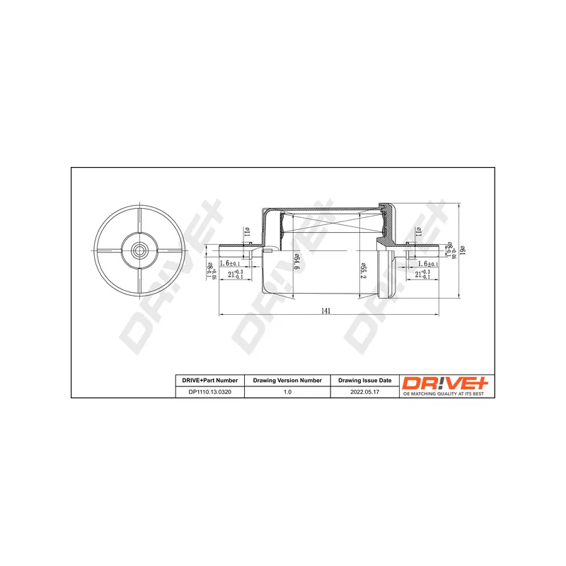 Filtre à carburant Dr!ve+ DP1110.13.0320