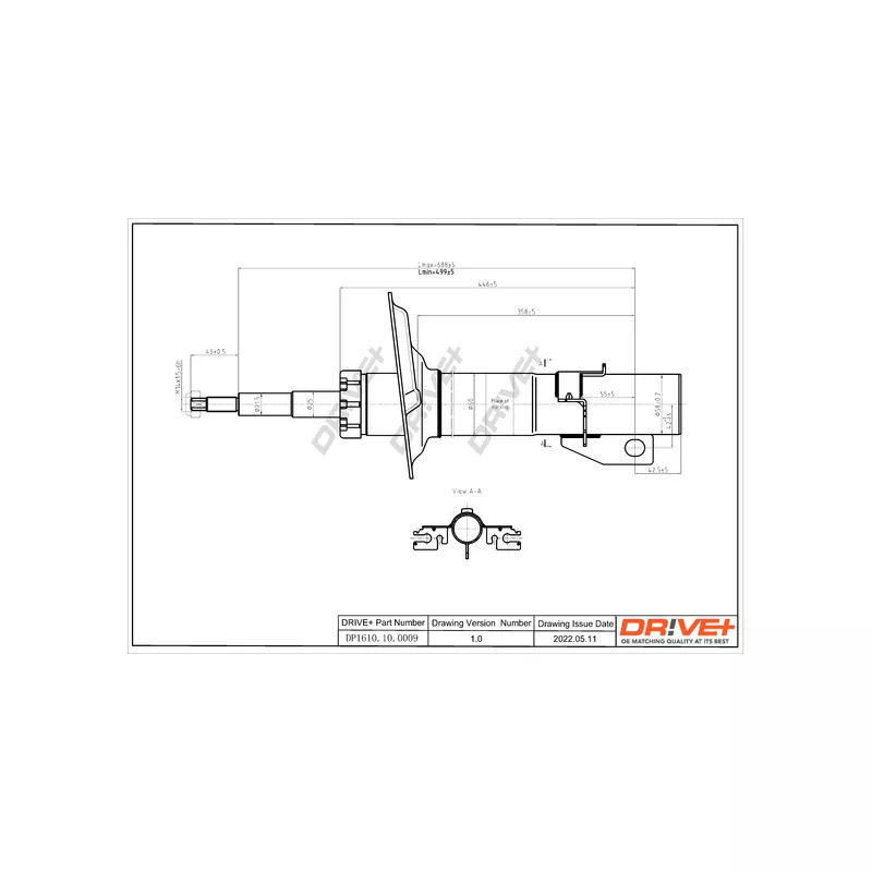 Jeu de 2 amortisseurs avant Dr!ve+ DP1610.10.0009