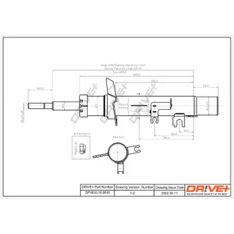 Amortisseur avant droit Dr!ve+ DP1610.10.0010