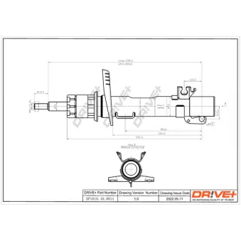 Jeu de 2 amortisseurs avant Dr!ve+ DP1610.10.0011