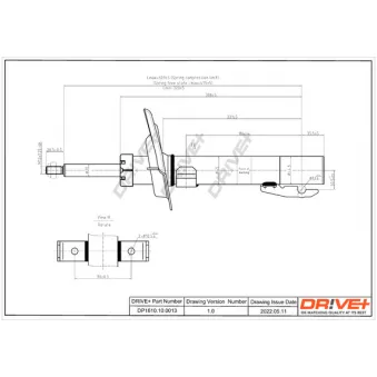 Jeu de 2 amortisseurs avant Dr!ve+ DP1610.10.0013