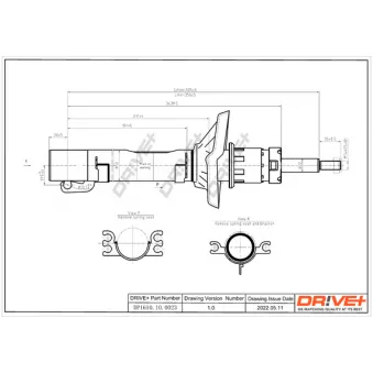 Jeu de 2 amortisseurs avant Dr!ve+ DP1610.10.0023