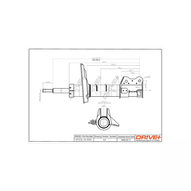 Amortisseur avant gauche Dr!ve+ DP1610.10.0030