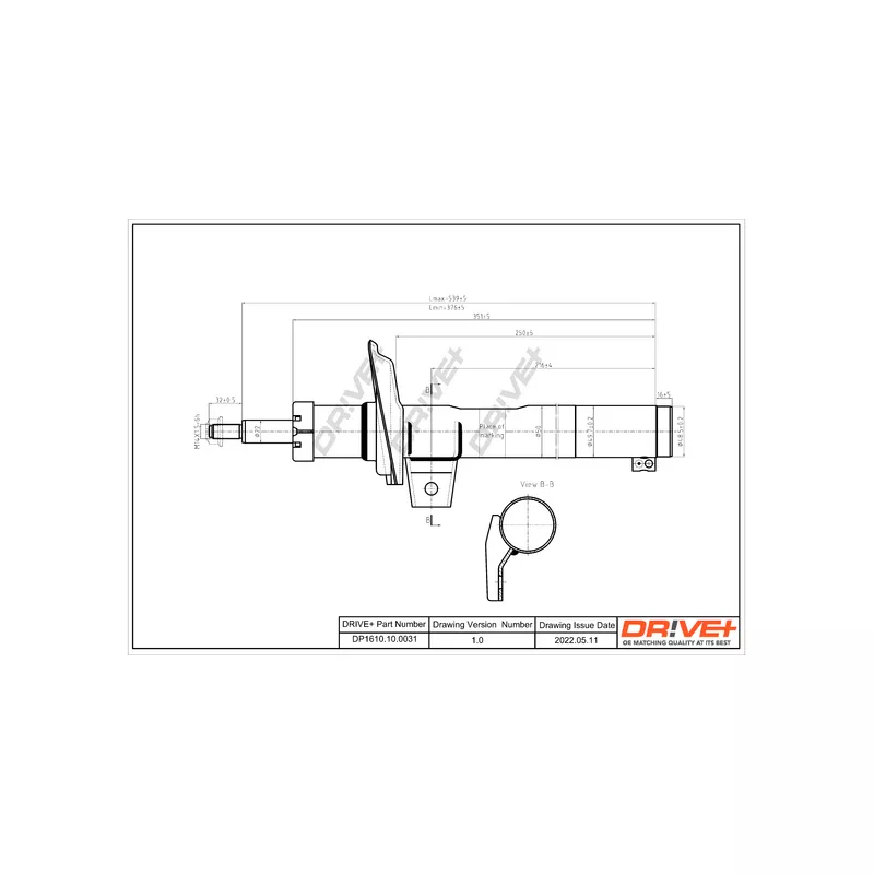 Jeu de 2 amortisseurs avant Dr!ve+ DP1610.10.0031