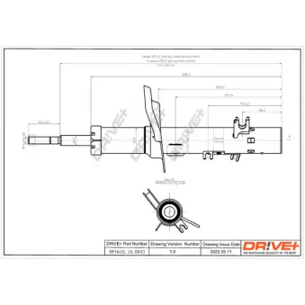 Amortisseur avant droit Dr!ve+ DP1610.10.0043