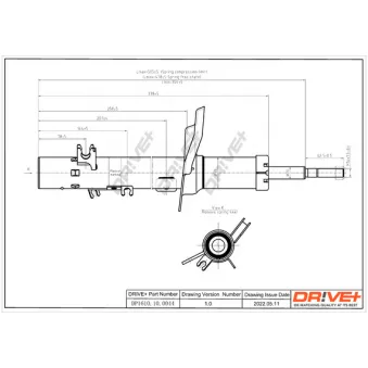 Amortisseur avant gauche Dr!ve+ DP1610.10.0044