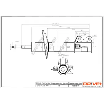 Amortisseur avant gauche Dr!ve+ DP1610.10.0053
