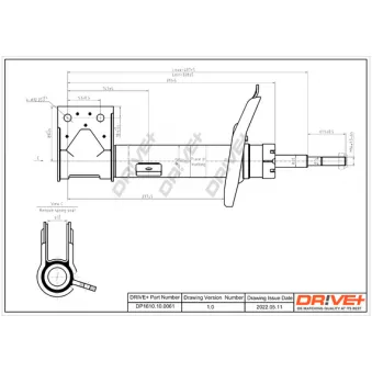 Amortisseur avant gauche Dr!ve+ DP1610.10.0061