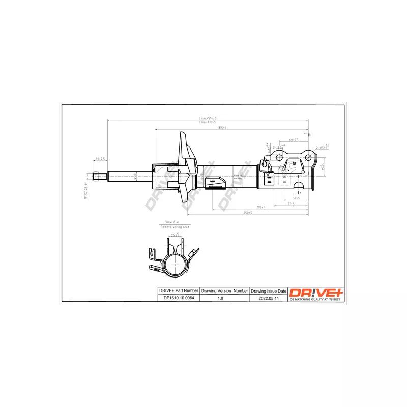 Amortisseur avant droit Dr!ve+ DP1610.10.0064