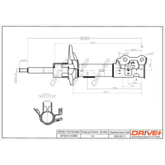 Amortisseur avant gauche Dr!ve+ DP1610.10.0065