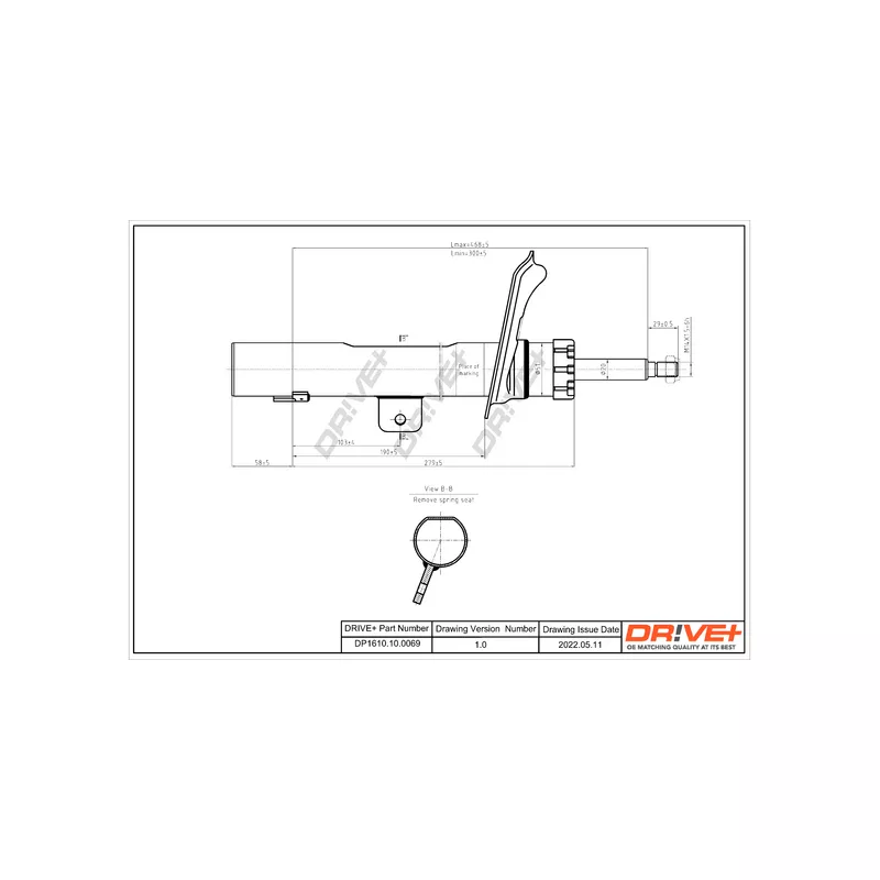 Amortisseur avant droit Dr!ve+ DP1610.10.0069