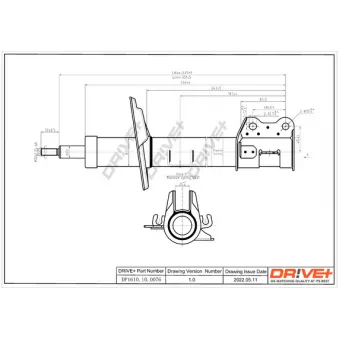 Amortisseur avant gauche Dr!ve+ DP1610.10.0076