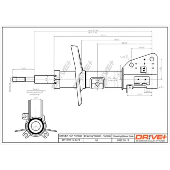 Jeu de 2 amortisseurs avant Dr!ve+ DP1610.10.0079