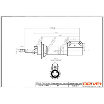 Jeu de 2 amortisseurs avant Dr!ve+ DP1610.10.0083