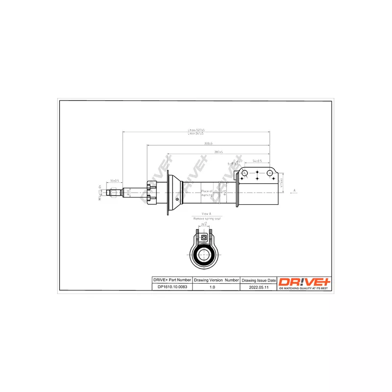 Jeu de 2 amortisseurs avant Dr!ve+ DP1610.10.0083