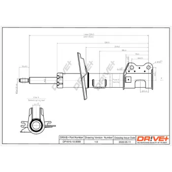 Amortisseur avant droit Dr!ve+ DP1610.10.0090