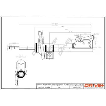 Jeu de 2 amortisseurs avant Dr!ve+ DP1610.10.0099
