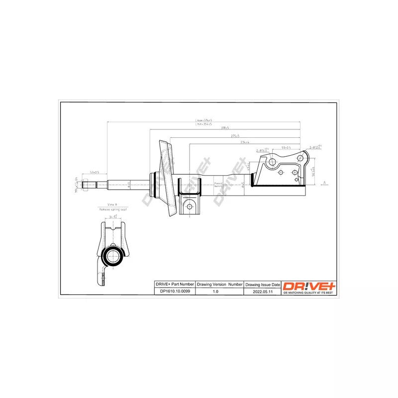 Jeu de 2 amortisseurs avant Dr!ve+ DP1610.10.0099