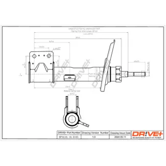 Amortisseur avant gauche Dr!ve+ DP1610.10.0105