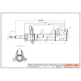 Amortisseur avant gauche Dr!ve+ DP1610.10.0109