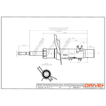 Amortisseur avant droit Dr!ve+ DP1610.10.0113