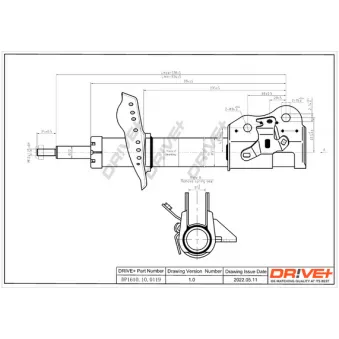Amortisseur avant droit Dr!ve+ DP1610.10.0119