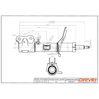 Amortisseur avant gauche Dr!ve+ DP1610.10.0122