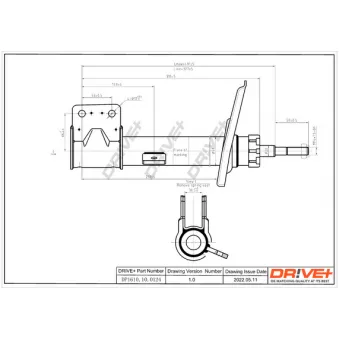 Amortisseur avant gauche Dr!ve+ DP1610.10.0124