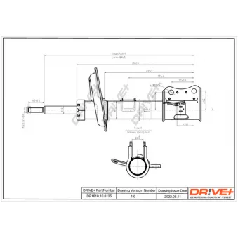 Amortisseur avant droit Dr!ve+ DP1610.10.0125