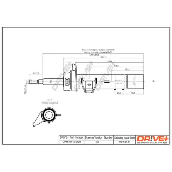 Amortisseur avant droit Dr!ve+ DP1610.10.0129