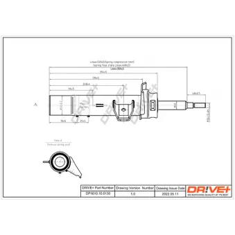 Amortisseur avant gauche Dr!ve+ DP1610.10.0130