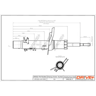 Amortisseur avant gauche Dr!ve+ DP1610.10.0140