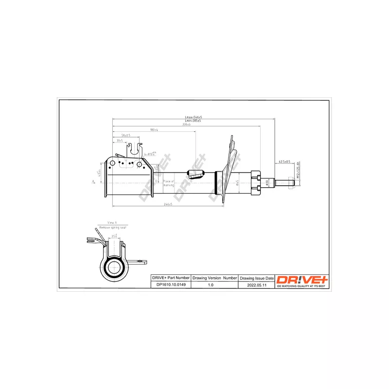 Amortisseur avant droit Dr!ve+ DP1610.10.0149
