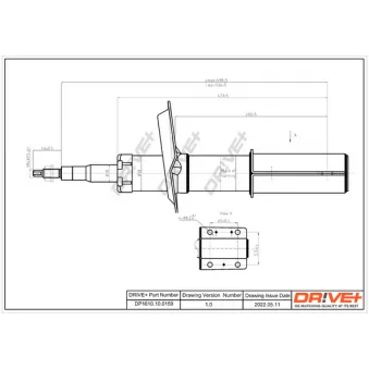 Jeu de 2 amortisseurs avant Dr!ve+ DP1610.10.0159