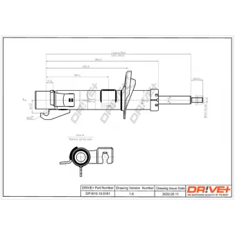 Amortisseur avant droit Dr!ve+ DP1610.10.0161