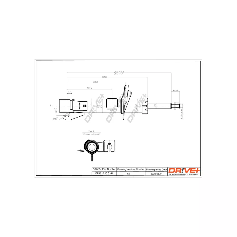 Amortisseur avant droit Dr!ve+ DP1610.10.0161