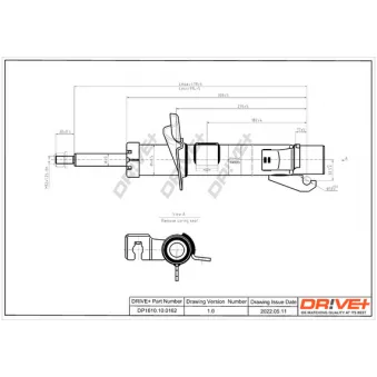 Amortisseur avant gauche Dr!ve+ DP1610.10.0162