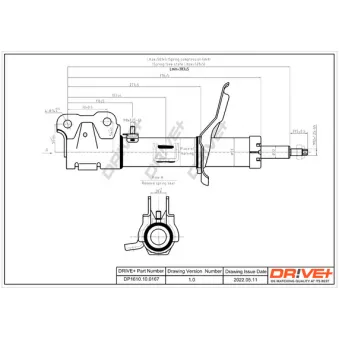 Amortisseur avant droit Dr!ve+ DP1610.10.0167