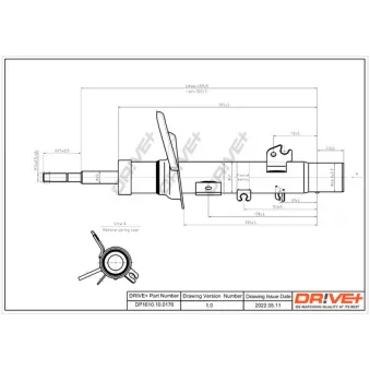 Amortisseur avant droit Dr!ve+ DP1610.10.0176