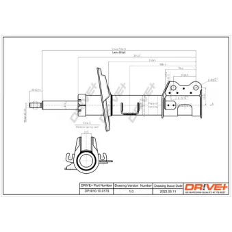 Amortisseur avant droit Dr!ve+ DP1610.10.0179