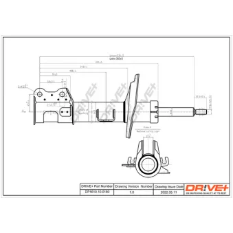 Amortisseur avant gauche Dr!ve+ DP1610.10.0180