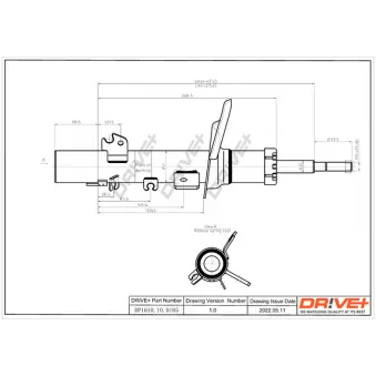 Amortisseur avant gauche Dr!ve+ DP1610.10.0185