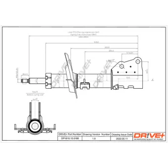 Jeu de 2 amortisseurs avant Dr!ve+ DP1610.10.0186